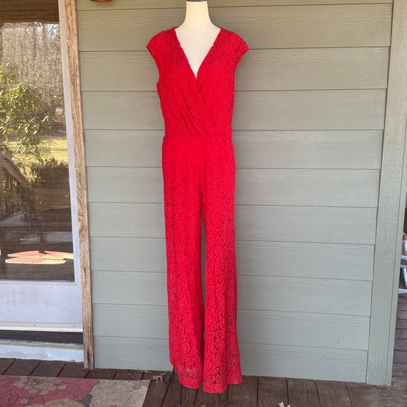 Carolina Herrera Sleeveless Lace Jumpsuit - Picture 2 of 13